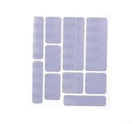 Cinta reflectante a base de PVC para aplicaciones de motocicleta, bicicleta, camión y bicicleta, compatible con estrategias de mejora de visibilidad pasiva (plata)