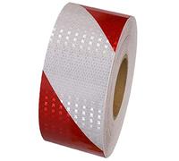 Cinta Reflectante Adhesiva 5cm x 20m Cinta Adhesiva Reflectante Advertencia Pegatina Seguridad Blanco Rojo Pegatinas Reflectantes Cinta Adhesiva Reflectante para Camiones Coches
