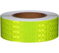 Cinta reflectante, cinta de advertencia reflectante de color sólido for exteriores, pegatina de peligro, cinta de seguridad autoadhesiva impermeable de 5 cm × 25 m, funciona for automóviles, motocicle