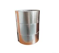 Cinta reflectante de aluminio con capa de tela de fibra de vidrio para reflexión UV y calor en aislamiento industrial y blindaje (60 mm x 50 m)
