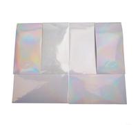 Cinta reflectante de escamas de peces, 20 x 10 cm, adhesivo para señuelo de pesca DIY, paquete de 10 unidades (Scallop)