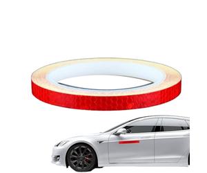 Cinta Reflectante Para Bicicletas De Alta Visibilidad: Tiras De Seguridad Autoadhesivas, Ruedas Para Cuadros De Bicicletas, Kit De Calcomanías Precortadas De 42 Piezas Con Patrón Microprismático | Equ