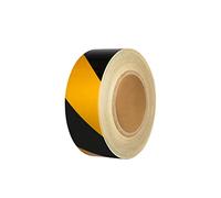 Cinta reflectante, Rollos de pegatinas reflectantes delgadas 5 cm x 45 m for bicicletas y motocicletas(Yellow black)