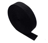 Cinta Resistente - 5 Metros - Mochilas, Equipaje/fleje de Carga, Cinturones (Negro, 50 mm)