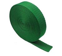 Cinta Resistente - 5 Metros - Mochilas, Equipaje/fleje de Carga, Cinturones, Verde Esmeralda, 50 mm