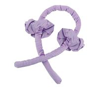 Cinta rizadora de pelo de espuma sin calor, reutilizable, portátil, color morado