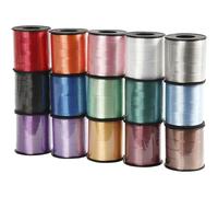 Cinta rizadora - surtido, ancho: 10 mm, colores surtidos, brillante, 15 x 50 m