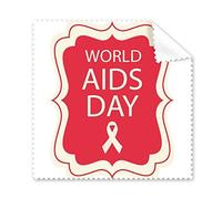 Cinta Roja Día Mundial del SIDA 1ª Diciembre Sensibilización Sobre el VIH. Símbolo de Solidaridad. Gafas de Limpieza. Ropa de Limpieza. Limpiador de Pantalla de teléfono 5 Piezas