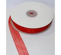 Cinta roja organza h mm20 mt50
