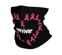 Cinta Rosa De Supervivientes para Concientizar sobre El Cáncer De Mama Unisex Bufanda Tubular Térmica Bandana Elástica Tubular Pañuelo para Senderismo Invierno Moto Correr