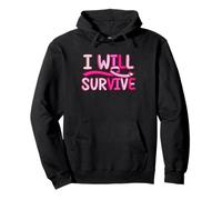 Cinta Rosa I Will Survive BCA Sudadera con Capucha
