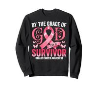 Cinta Rosa para concientización del Mes del cáncer de Mama Soy un sobreviviente Sudadera