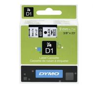 Dymo 40913 (S0720680) cinta plástica negro sobre blanco 9mm