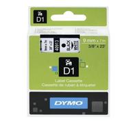 Cinta Rotuladora Adhesiva de Plástico Dymo D1 40913/ para Label Manager/ 9mm x 7m/ Negra-Blanca