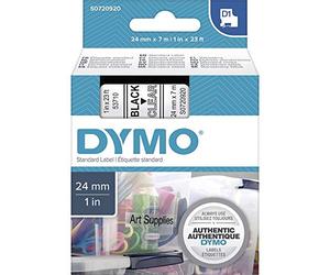 CINTA ROTULADORA AUTOADHESIVA DYMO S0720920 D1 24MM*7M PARA LABELMANAGER/LABELPOINT NEGRO SOBRE TRANSPARENTE