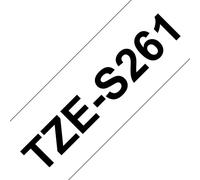 Cinta Rotuladora Brother TZE-S261 36 mm x 8 m Blanco/Negro Laminada