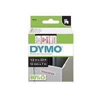 Cinta rotuladora d1 12mmx7m Rojo/Blanco dymo s0720550