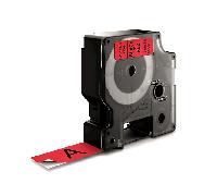 Dymo 45807 (S0720870) cinta poliéster negro sobre rojo 19mm