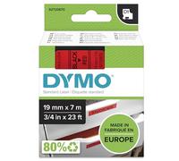 Dymo 45807 (S0720870) cinta poliéster negro sobre rojo 19mm