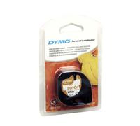 Cinta Rotular DYMO LetraTag Iron Negro, Fondo Blanco 12 mm. x 4 m.