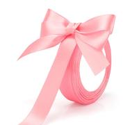 Cinta Seda Rosa,Cinta De San Valentin,Cinta De Raso,Cinta Para Globos,Cinta De Tela,Cinta Raso,Cinta Regalo,Lazos De Regalo Para Envolver Lazos,Cinta De Fiesta,Cinta Cumpleaños,Lazo De Cinta (1 Rollo)