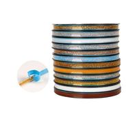 Cinta selladora autoadhesiva, Cinta de calafateo autoadhesiva impermeable, tiras moldura flexibles 19,7 pies/6 m(Blue,7.5mm)