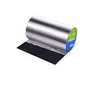 Cinta Selladora Bituminosa,Cinta de Aluminio Impermeable Autoadhesiva,Aislamiento Térmico Reflectante,para Reparaciónde Techos y Fugas,Pared Grietas,Ventana,Personalizable (0.1x5m)