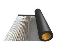 Cinta Selladora de Bituminosa Impermeable Autoadhesiva - 10-100 cm Tela Asfaltica de Aluminio para Tejado, Rollo Cinta de Bituminoso Reparación para Goteras Grietas(80x1000 cm/2.62x33 ft)