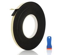 Cinta selladora para placa de cocina con rasqueta pequeña, 5 m x 10 mm x 3 mm, autoadhesiva, resistente al calor, impermeable, para sellar el espacio entre la encimera y la parte superior, aislante