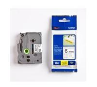 Cinta super adhesiva brother tzes211 6mm x 8m blanco/negro