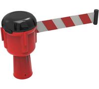 Cinta superior de cono de tráfico retráctil: cinturón de aislamiento telescópico de alta visibilidad for control de tráfico y peatones(Red,10m)