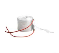 Cinta térmica de fibra de vidrio, 220 V, 100 W, cinta aislante eléctrica para tubos de hasta 450 °C, alambre de níquel, calefacción para tubos industriales, válvulas, contenedores, aislamiento, diseño