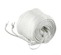 Cinta térmica de fibra de vidrio, 220 V, 100 W, cinta aislante eléctrica para tubos de hasta 450 °C, alambre de níquel, calefacción para tubos industriales, válvulas, contenedores, aislamiento, diseño