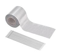 Cinta térmica para escape, aislamiento para tubos, escudo adhesivo con 20 bridas de acero inoxidable, cinta para escape resistente, para hidráulica externa, coche, moto, HVAC, motor de estufa