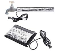 Cinta térmica para tuberías de agua,Manta calefactora para tuberías de agua - Cubierta anticongelante de 110 V - Manta de rastro de calor de de papel de aluminio de 38,5x6 pulgadas para envoltura