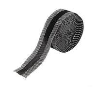 Cinta termoadhesiva para dobladillo, 25 mm x 5 m, fusión de tela para pantalones, pantalones vaqueros y ropa, solución rápida sin costuras para costura en el hogar y reparación de prendas (negro)