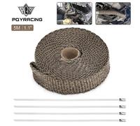 Cinta termorretráctil de titanio para tapa de escape de 1"/25 mm, 5 m, con cierre, protección térmica