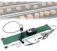 Cinta transportadora automática pequeña con contador - 100 cm de velocidad ajustable C Lane transportador de escritorio para un manejo eficiente de materiales y optimización del flujo de trabajo