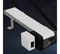 Cinta transportadora de 160 mm de ancho, 1350 3000 rpm, velocidad del motor, ideal para laboratorios científicos y sistema de carga de mesa de productos y transporte eficiente