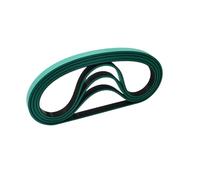Cinta transportadora de caucho verde/resistente al desgaste de 8,0 mm de espesor for máquina plegadora de carpetas. Cinta alimentadora for máquinas plegadoras y encoladoras
