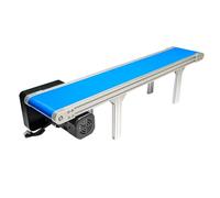 Cinta transportadora de PVC ajustable para línea de montaje de embalaje, 15 x 100 cm, aluminio colo de escritorio, ideal para la el producto Fac