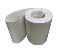 Cinta transportadora de PVC, Cinta transportadora de PVC 3 mm, blanca, varios tamaños(20x400cm)