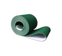 Cinta transportadora de PVC de alta resistencia, 110 x 22 cm, transportador de transmisión verde para producción comercial, correa industrial para un manejo eficiente de materiales