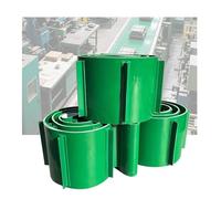 Cinta transportadora de PVC resistente al desgaste, correa de alimentación de repuesto tipo O verde para línea de montaje de taller, 3 x 0,5 m, para fábrica y producción agrícola