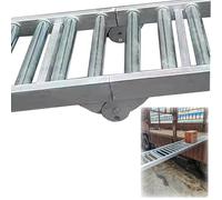 Cinta transportadora de rodillos portátil para una transferencia suave de mercancías, funcionamiento manual, ideal para almacenes y proyectos de bricolaje