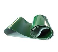 Cinta transportadora de tambor de PVC resistente, 50 x 300 cm, 3 mm de grosor, correa plana tipo O para transporte de equipaje en aeropuerto, sistema de accionamiento industrial resistente al desgaste