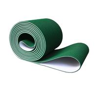 Cinta Transportadora de Transmisión Antideslizante de PVC Verde de 5 mm de Espesor, Accionamiento Industrial Bandas Transportadoras Ligeras Recambio para Línea Producción(25x235cm)