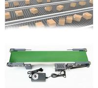 Cinta transportadora eléctrica de mesa, mini transportador de carga, avance y retroceso, velocidad 7,6 cm/s, máx. 1,8 cm/s, equipo de mesa transportadora ajustable, for un manejo eficiente(70 * 10cm)