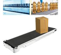 Cinta transportadora eléctrica pequeña con control de velocidad para logística de escritorio, manejo de materiales, transporte eficiente, velocidad ajustable, diseño compacto para uso doméstico y de