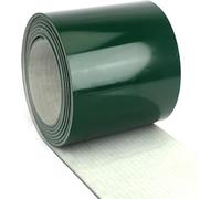 Cinta transportadora inclinada de PVC verde resistente, 10 x 160 x 0,2 cm, manejo industrial de materiales, diseño alternativo eficiente para un rendimiento óptimo